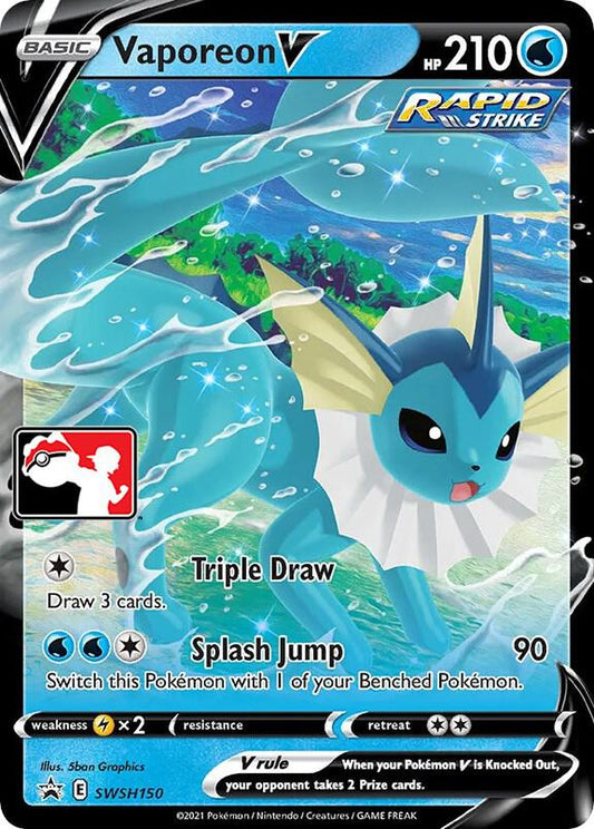 Vaporeon V - SWSH150 [Prize Pack Series Cards] SWSH150