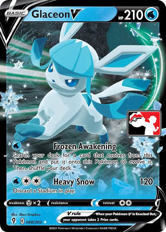 Glaceon V - 040/203 [Prize Pack Series Cards] 040/203