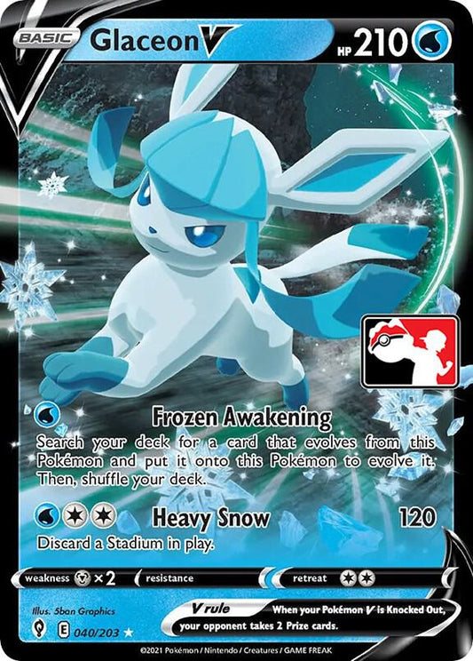 Glaceon V [Prize Pack Series Cards] 040/203