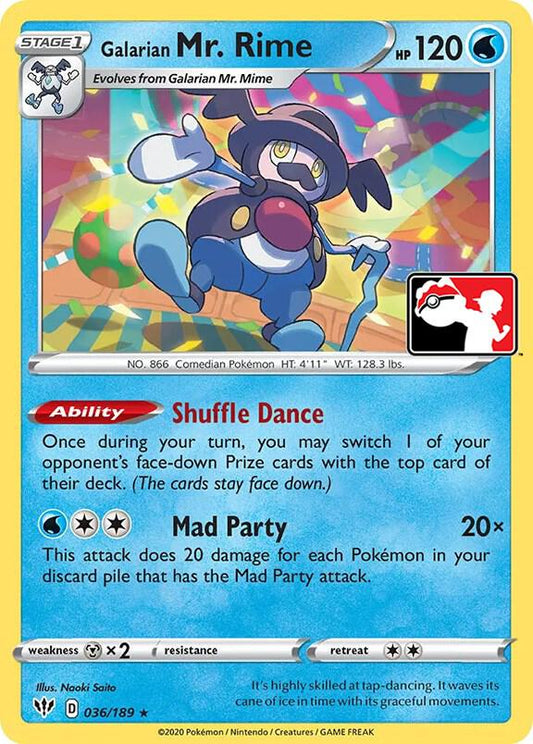 Galarian Mr. Rime [Prize Pack Series Cards] 036/189