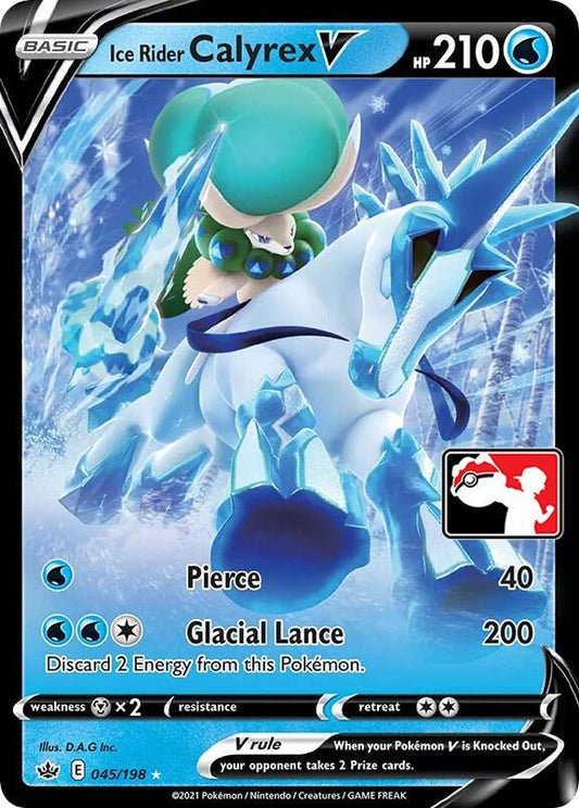 Ice Rider Calyrex V [Prize Pack Series Cards] 045/198