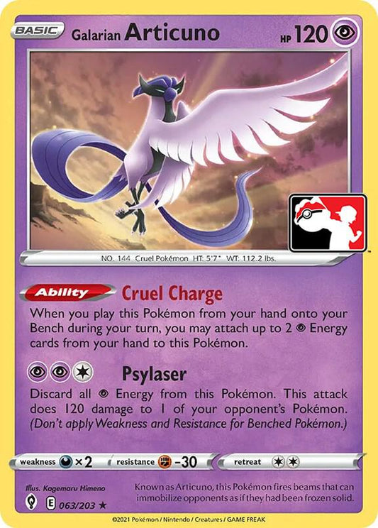 Galarian Articuno [Prize Pack Series Cards] 063/203