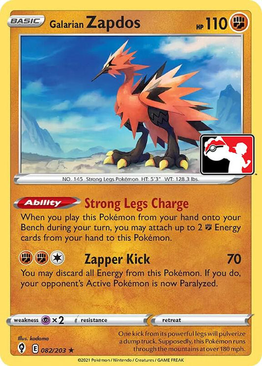 Galarian Zapdos [Prize Pack Series Cards] 082/203