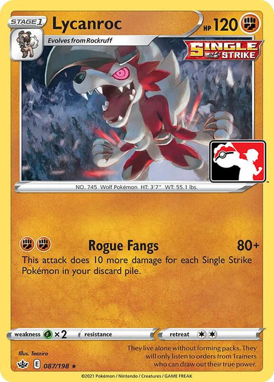 Lycanroc [Prize Pack Series Cards] 087/198