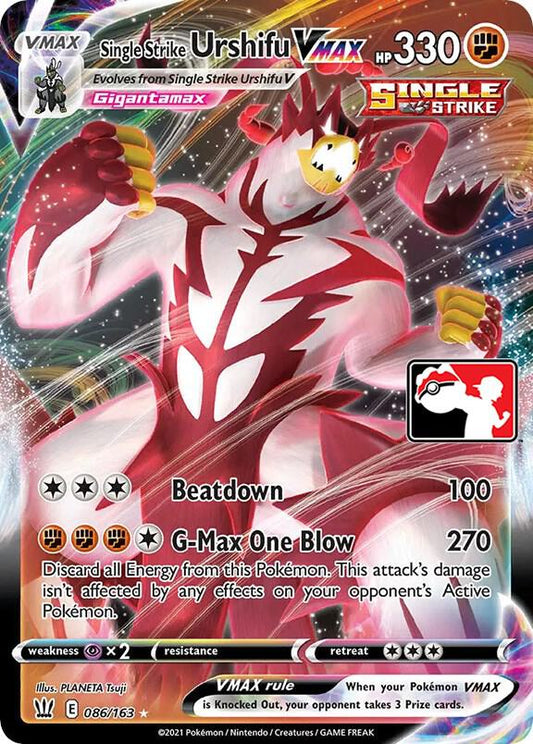 Single Strike Urshifu VMAX [Prize Pack Series Cards] 086/163