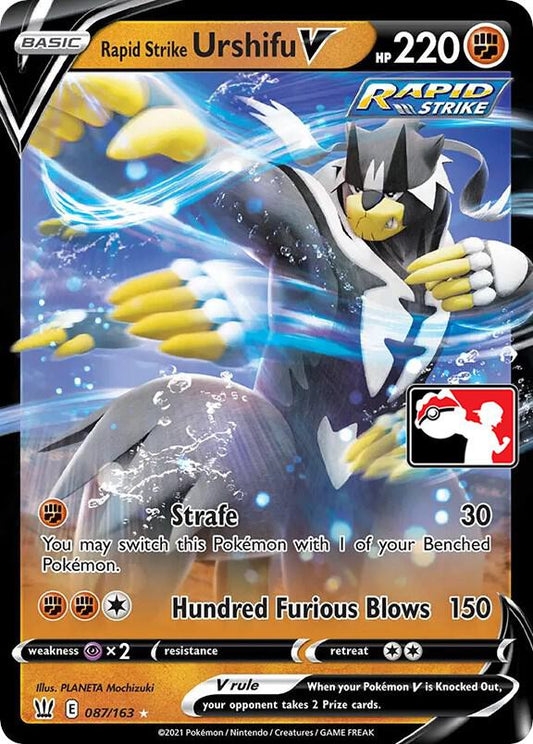 Rapid Strike Urshifu V [Prize Pack Series Cards] 087/163