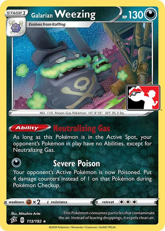 Galarian Weezing [Prize Pack Series Cards] 113/192