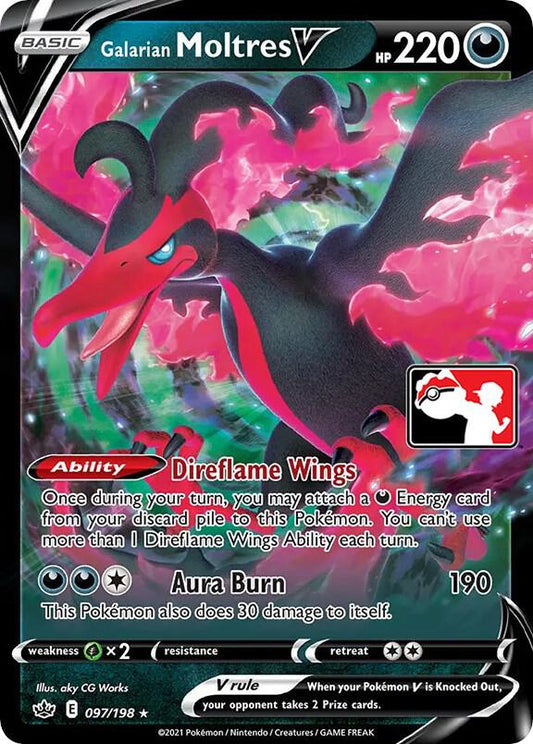 Galarian Moltres V - 097/198 [Prize Pack Series Cards] 097/198