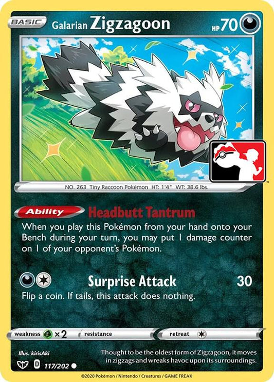 Galarian Zigzagoon [Prize Pack Series Cards] 117/202