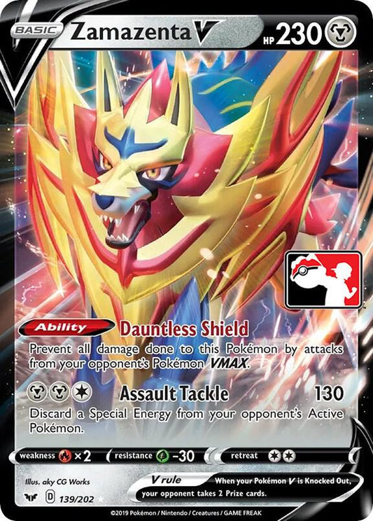 Zamazenta V - 139/202 [Prize Pack Series Cards] 139/202