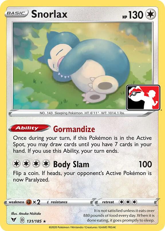 Snorlax - 131/185 [Prize Pack Series Cards] 131/185