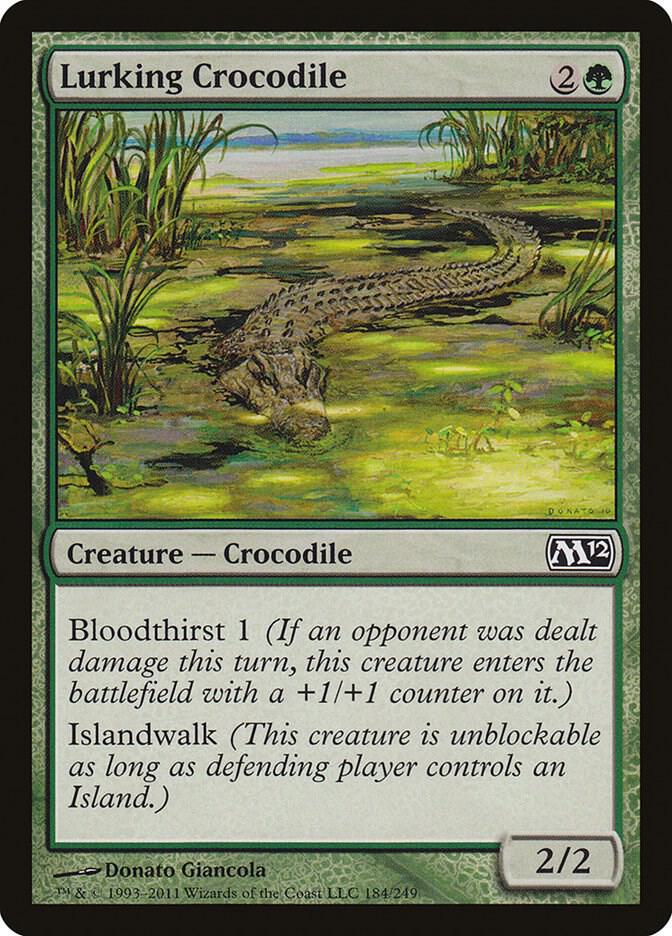 Lurking Crocodile [Magic 2012 (M12)] 184