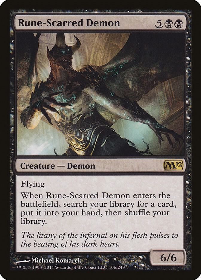 Rune-Scarred Demon [Magic 2012 (M12)] 106