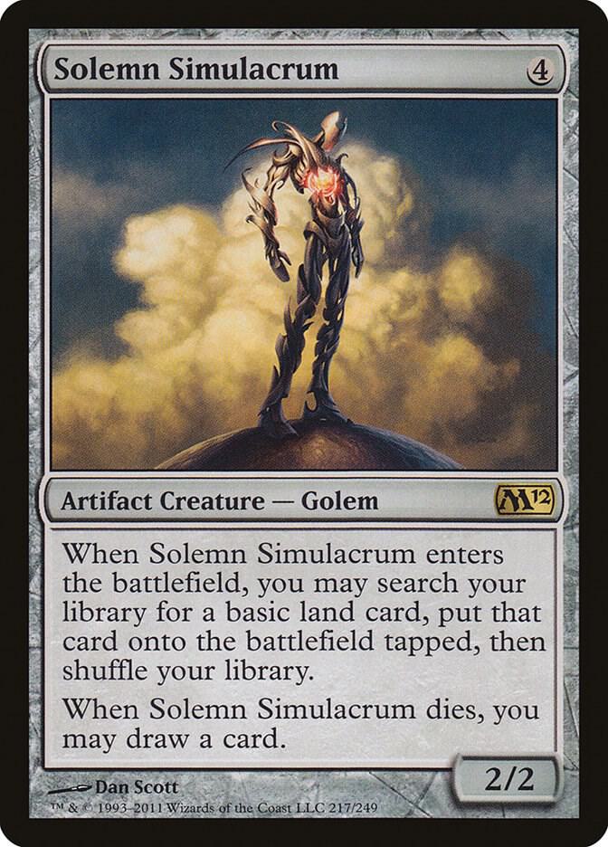 Solemn Simulacrum [Magic 2012 (M12)] 217