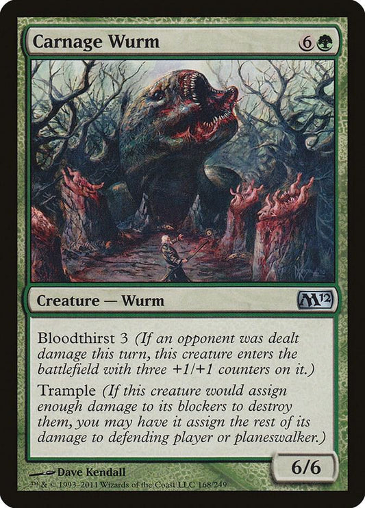 Carnage Wurm [Magic 2012 (M12)] 168