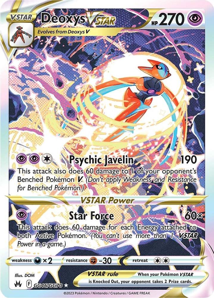 Deoxys VSTAR [SWSH: Crown Zenith: Galarian Gallery] GG46/GG70