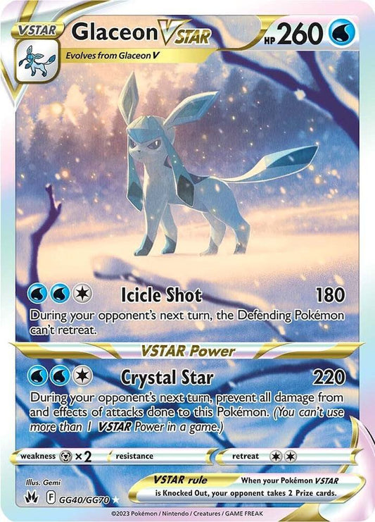 Glaceon VSTAR [SWSH: Crown Zenith: Galarian Gallery] GG40/GG70