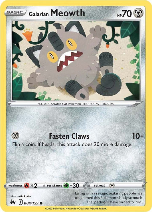 Galarian Meowth [SWSH: Crown Zenith] 084/159