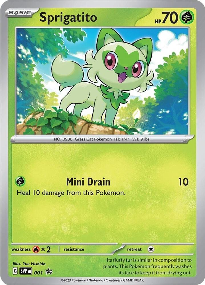 Sprigatito - 001 [SV: Scarlet & Violet Promo Cards] 001