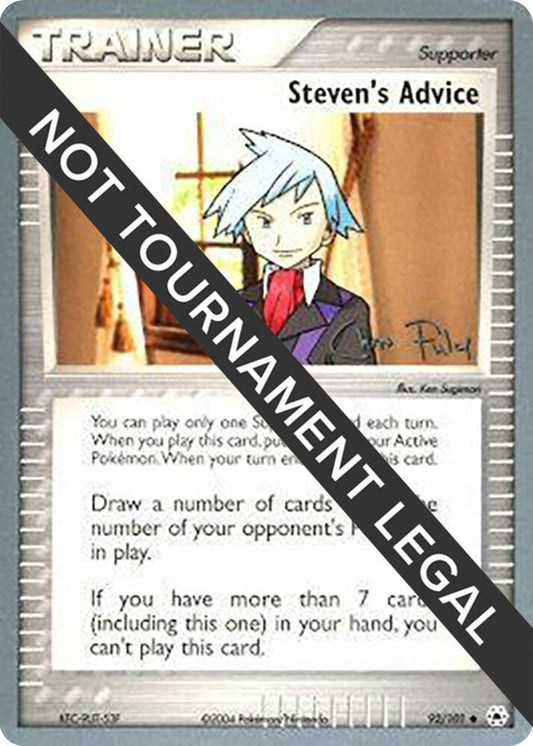 Steven's Advice - 2004 (Chris Fulop) [World Championship Decks] 92/101