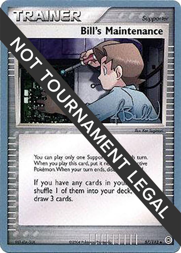 Bill's Maintenance - 2006 (Jimmy Ballard) [World Championship Decks] 87/112