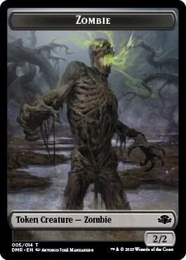 Zombie // Sheep Double-sided Token [Dominaria Remastered] 5 // 12