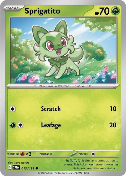 Sprigatito - 013/198 (Mirage Holo) [Miscellaneous Cards & Products] 013/198