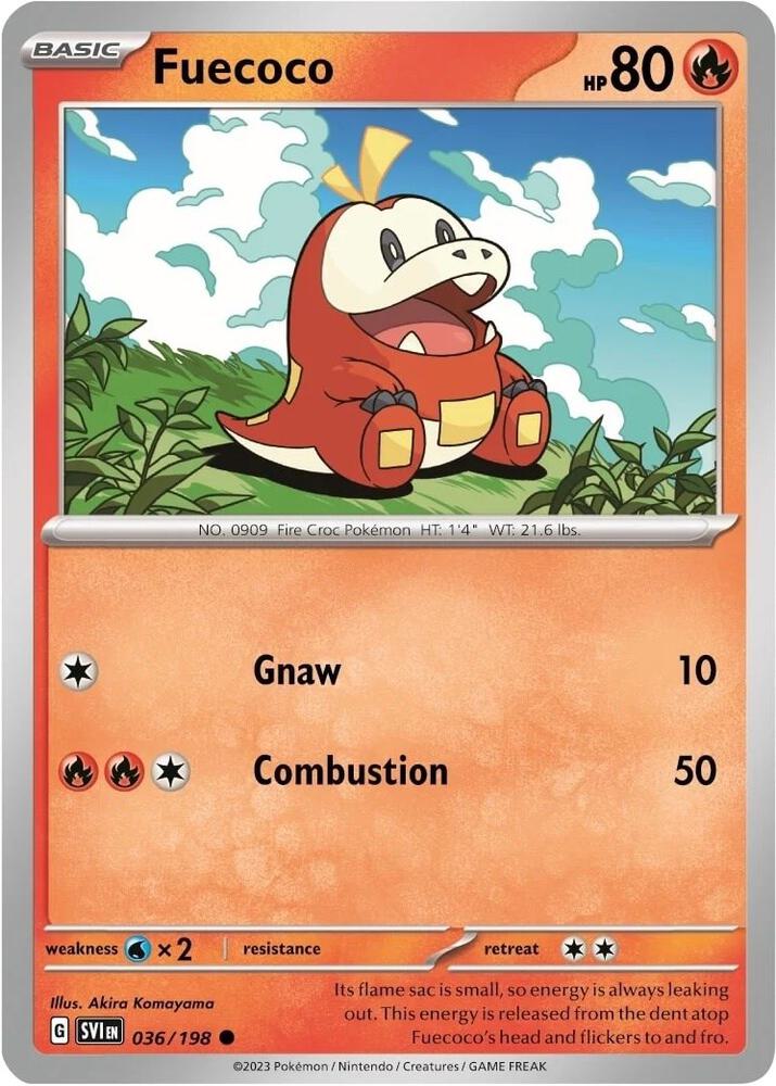 Fuecoco - 036/198 (Mirage Holo) [Miscellaneous Cards & Products] 036/198