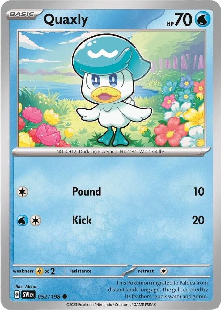 Quaxly - 052/198 (Mirage Holo) [Miscellaneous Cards & Products] 052/198