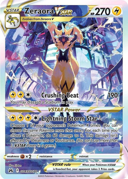 Zeraora VSTAR [SWSH: Crown Zenith: Galarian Gallery] GG43/GG70