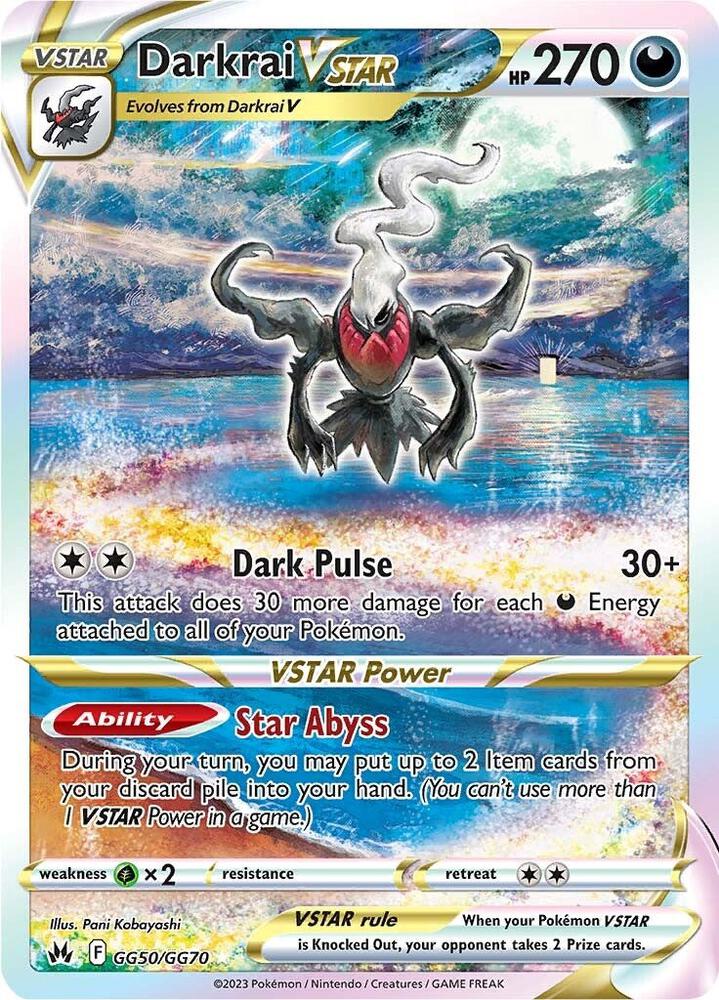 Darkrai VSTAR [SWSH: Crown Zenith: Galarian Gallery] GG50/GG70
