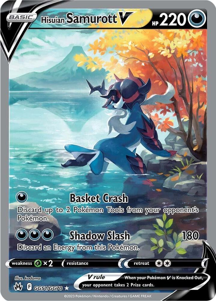 Hisuian Samurott V [SWSH: Crown Zenith: Galarian Gallery] GG51/GG70