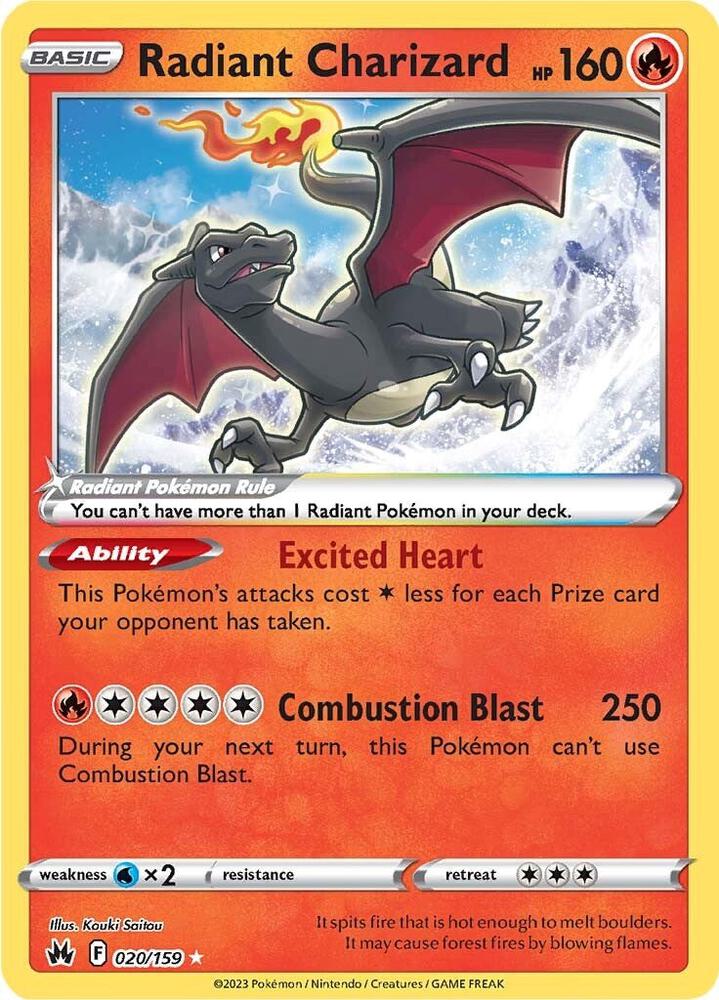 Radiant Charizard [Crown Zenith] 020/159