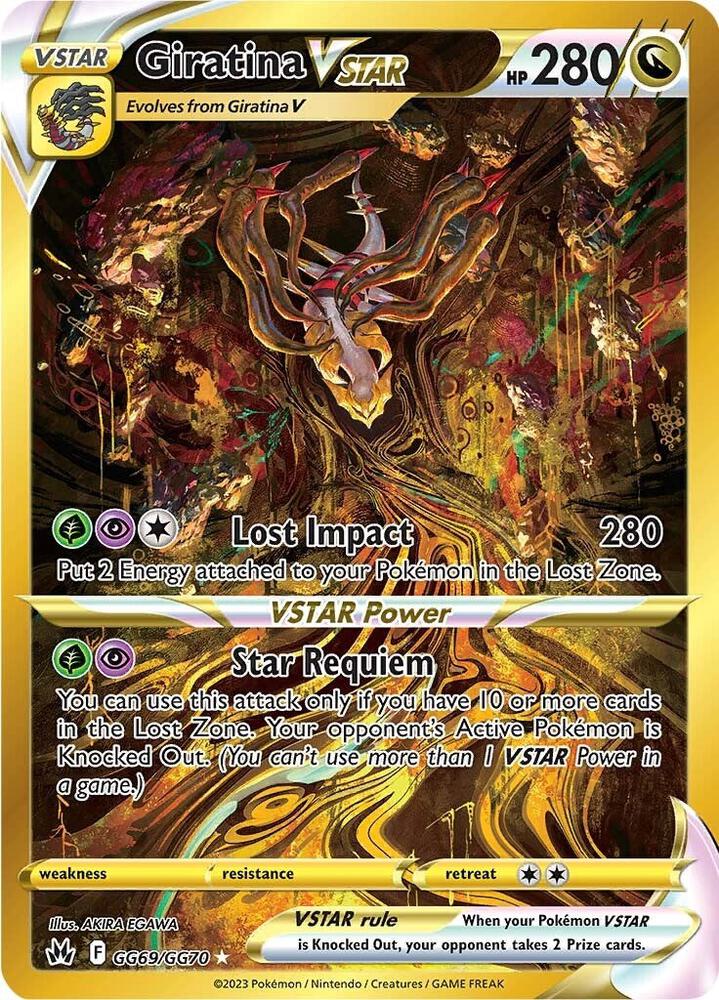 Giratina VSTAR (Secret) [SWSH: Crown Zenith: Galarian Gallery] GG69/GG70