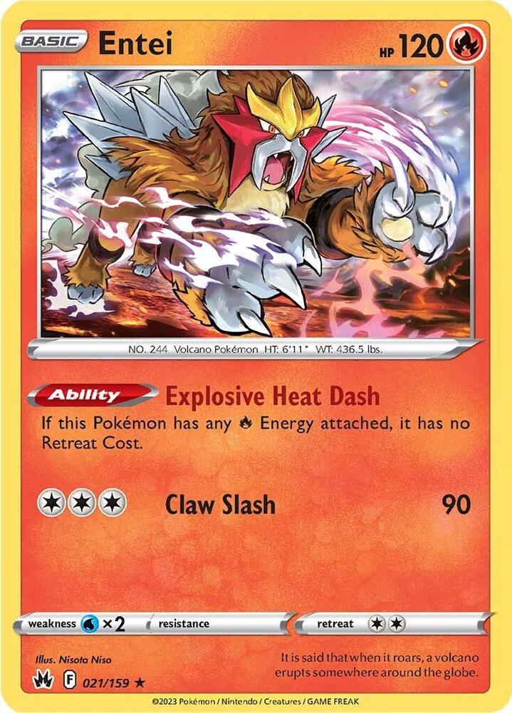 Entei [SWSH: Crown Zenith] 021/159