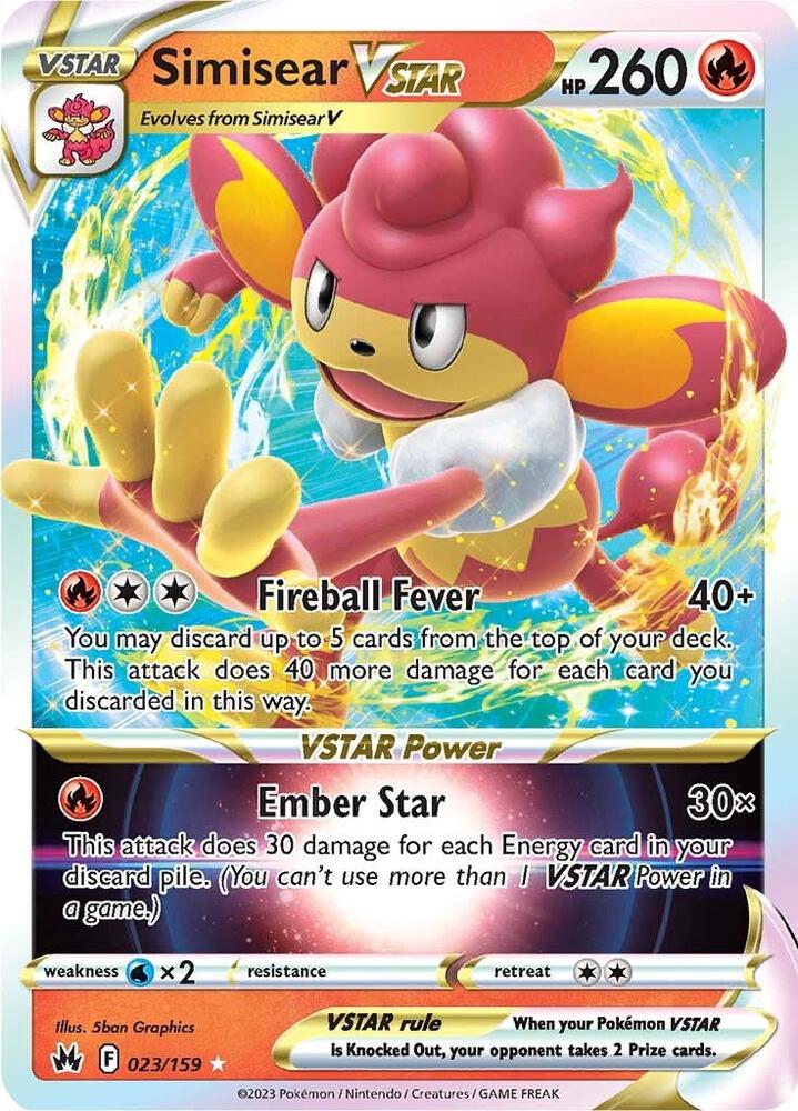Simisear VSTAR [SWSH: Crown Zenith] 023/159