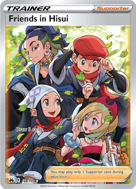 Friends in Hisui (Full Art) [SWSH: Crown Zenith] 148/159