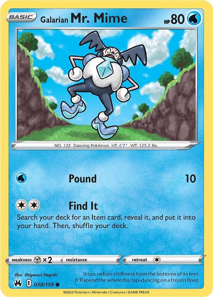 Galarian Mr. Mime [SWSH: Crown Zenith] 030/159