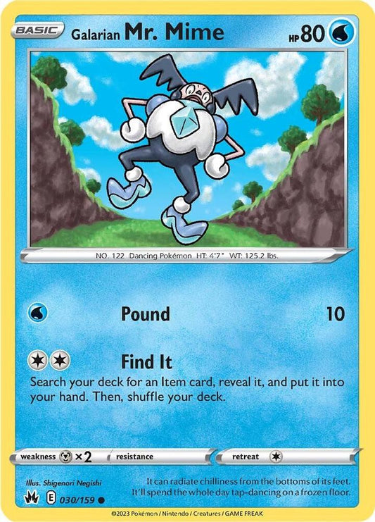 Galarian Mr. Mime [SWSH: Crown Zenith] 030/159