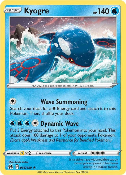 Kyogre [SWSH: Crown Zenith] 036/159