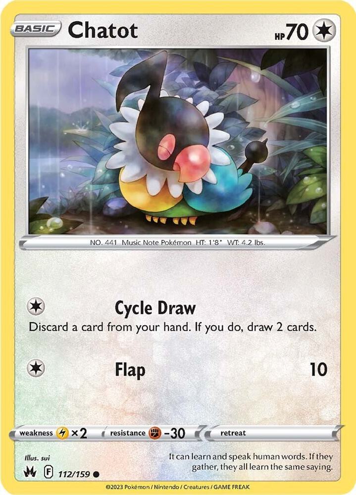 Chatot [SWSH: Crown Zenith] 112/159