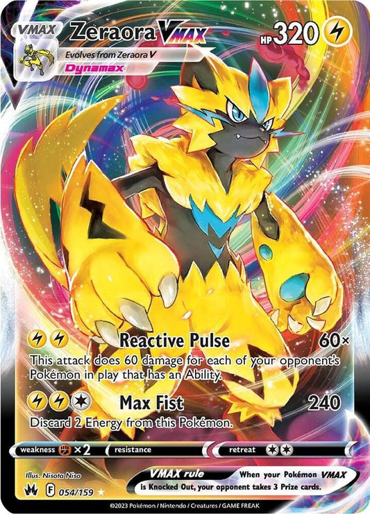 Zeraora VMAX [SWSH: Crown Zenith] 054/159