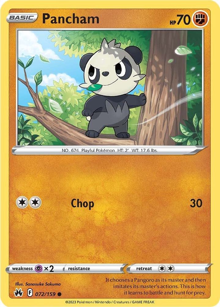 Pancham [SWSH: Crown Zenith] 072/159