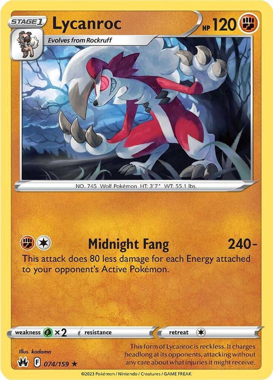 Lycanroc [SWSH: Crown Zenith] 074/159