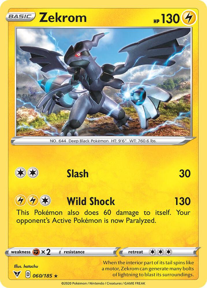 Zekrom - 060/185 (Cosmos Holo) [Miscellaneous Cards & Products] 060/185