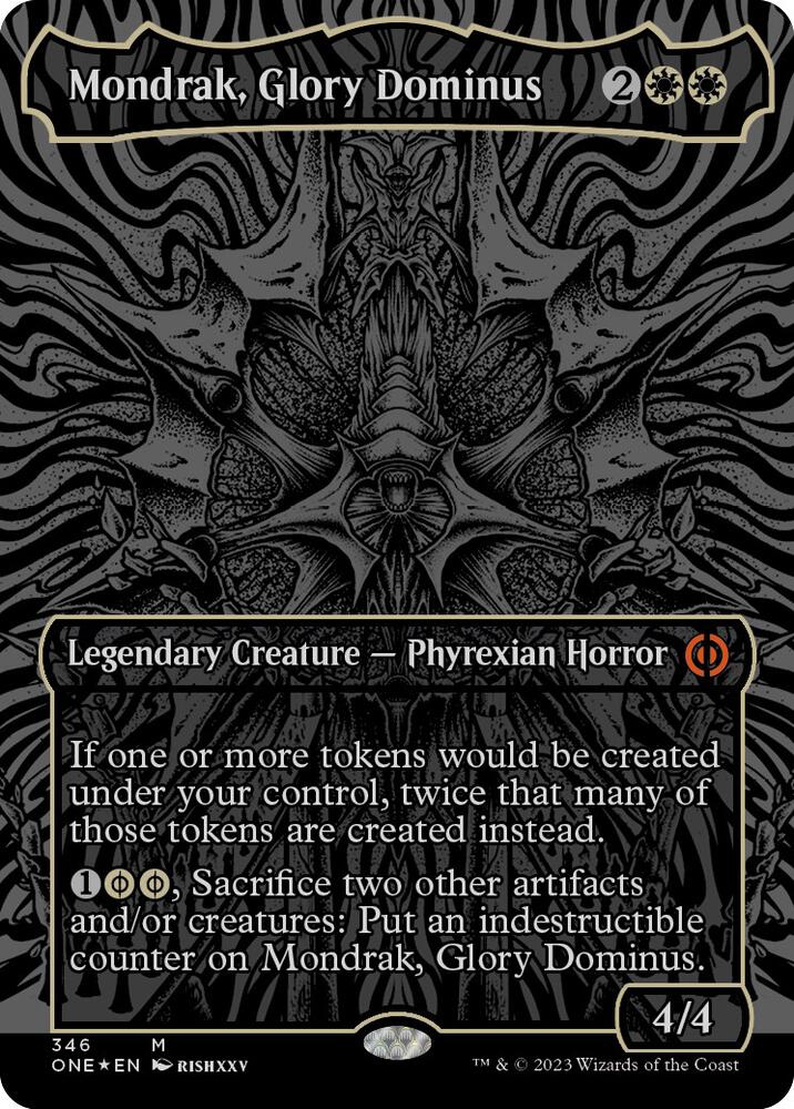 Mondrak, Glory Dominus (Oil Slick Raised Foil) [Phyrexia: All Will Be One] 346