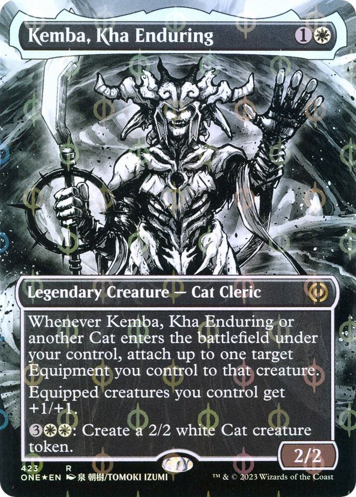 Kemba, Kha Enduring (Borderless) (Step-and-Compleat Foil) [Phyrexia: All Will Be One] 423
