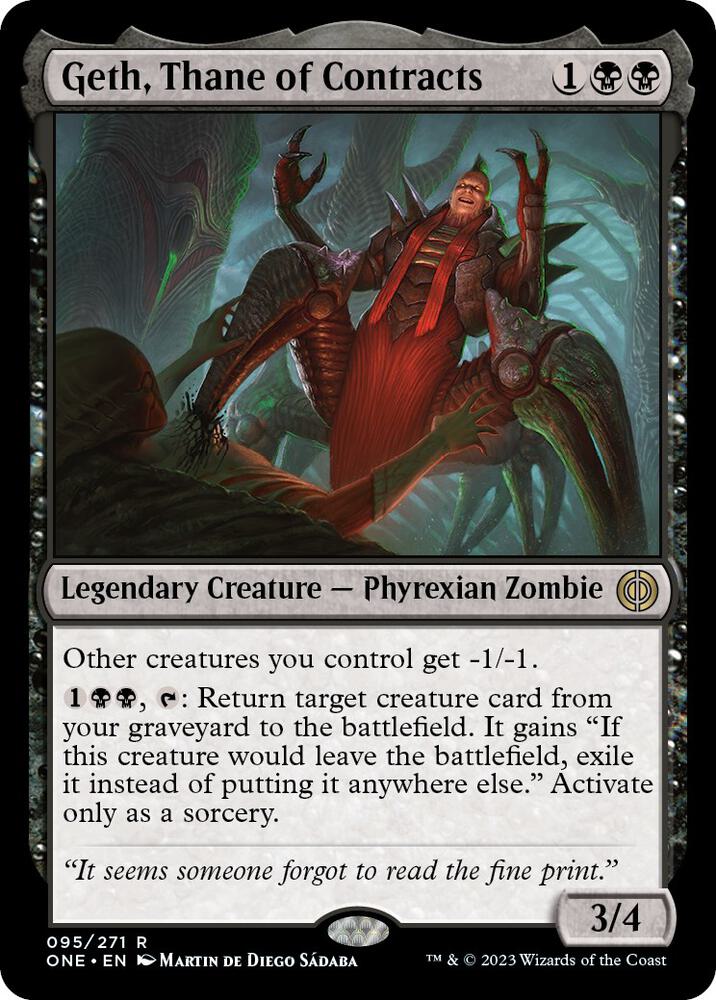 Geth, Thane of Contracts [Phyrexia: All Will Be One] 95