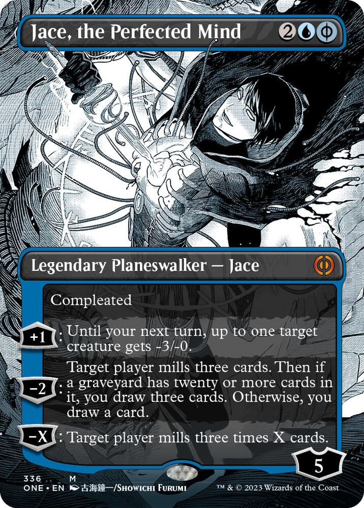 Jace, the Perfected Mind (Borderless) [Phyrexia: All Will Be One] 336