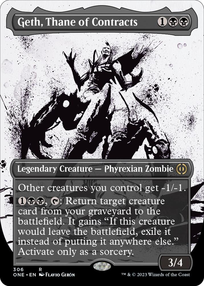 Geth, Thane of Contracts (Showcase) [Phyrexia: All Will Be One] 306